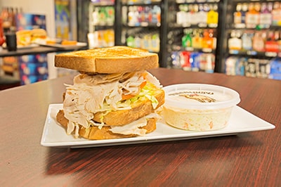 Turkey Sub Sandwich with Coldslaw